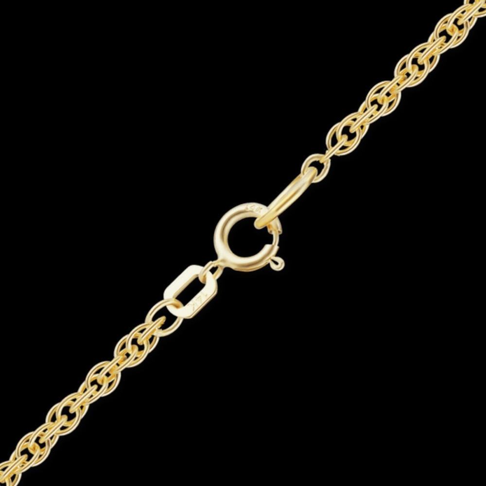 14K Solid Yellow Gold Chain 18”, .80mm, .50grams - Picture 3 of 3